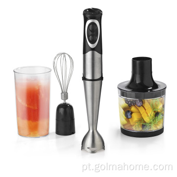 Home Multifuncional 4-em-1 Baixo Ruído Stick Misturador Imersão Mão Blender Conjunto